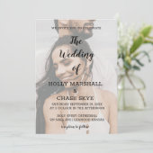 Uitnodiging tot mooie bruiloft (Staand voorkant)