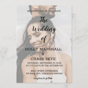 Uitnodiging tot mooie bruiloft