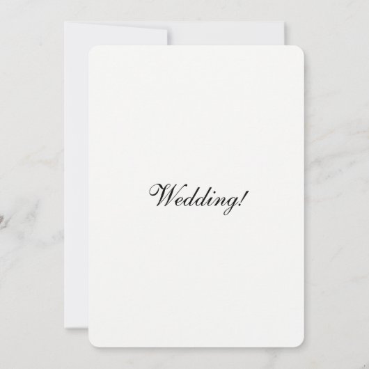 Uitnodiging tot mooie Doves Wedding (Achterkant)