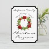 Uitnodiging tot mooie virtuele kerstprogramma's (Staand voorkant)