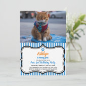 Uitnodiging tot mooie zakenkat (Staand voorkant)