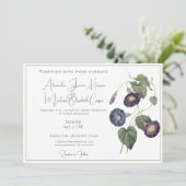 Uitnodiging tot morgen tijdens het huwelijk (Staand voorkant)