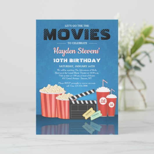 Uitnodiging tot Movie Essentials (Staand voorkant)