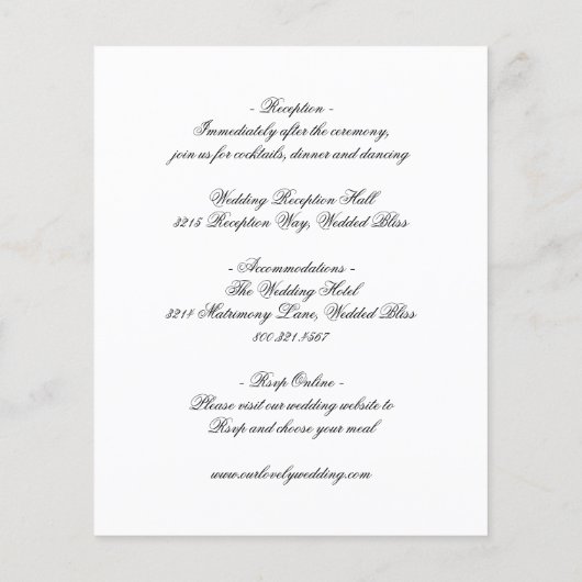 Uitnodiging tot officiële uitzending van weddensch (Achterkant)