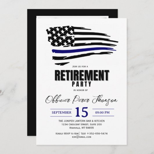 Uitnodiging tot ontheffing van politie (Voorkant / Achterkant)