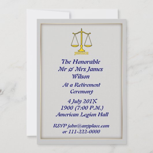 Uitnodiging tot ontheffing van rechter (Achterkant)