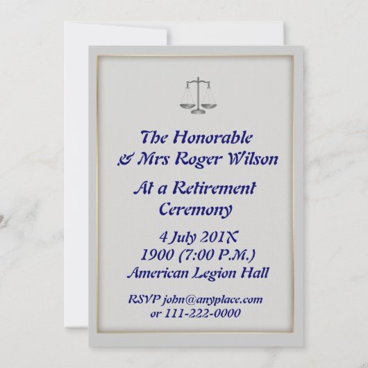 Uitnodiging tot ontheffing van rechter (Achterkant)