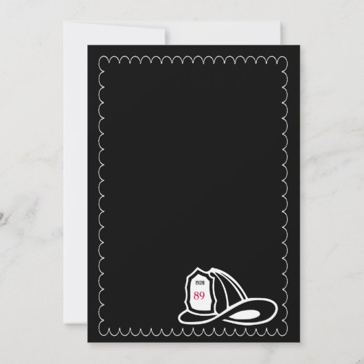 Uitnodiging tot ontslag als brandweerman/brandweer (Achterkant)