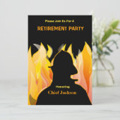 Uitnodiging tot ontslag als brandweerman/brandweer (Staand voorkant)