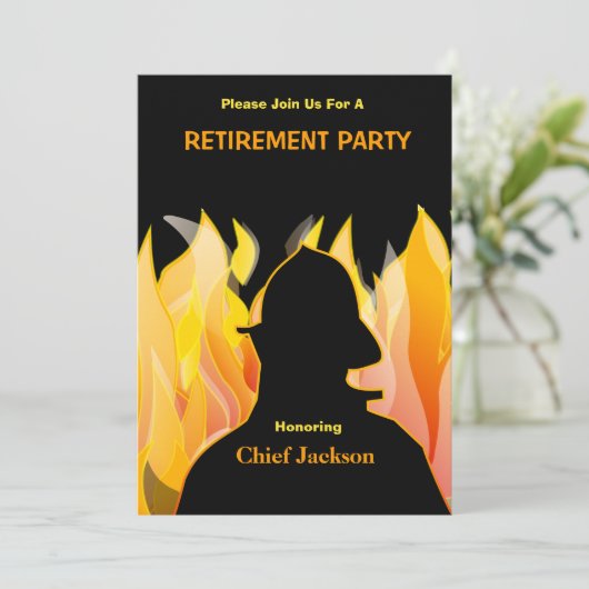 Uitnodiging tot ontslag als brandweerman/brandweer (Staand voorkant)