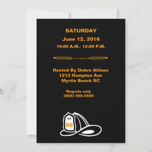 Uitnodiging tot ontslag als brandweerman/brandweer (Achterkant)