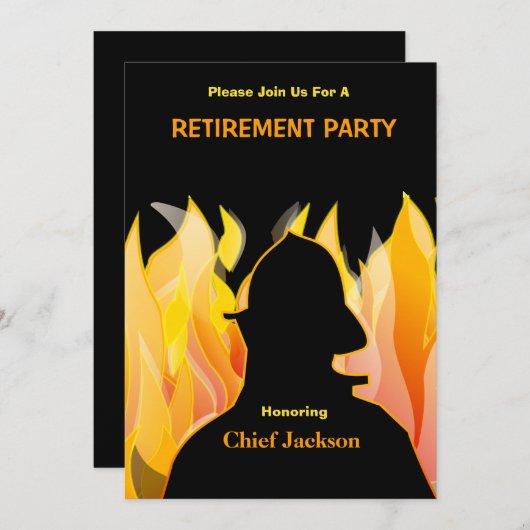 Uitnodiging tot ontslag als brandweerman/brandweer (Voorkant / Achterkant)