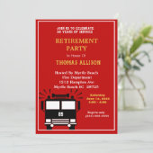 Uitnodiging tot ontslag als brandweerman/brandweer (Staand voorkant)