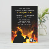 Uitnodiging tot ontslag als brandweerman/brandweer (Staand voorkant)