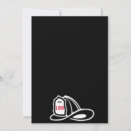 Uitnodiging tot ontslag als brandweerman/brandweer (Achterkant)