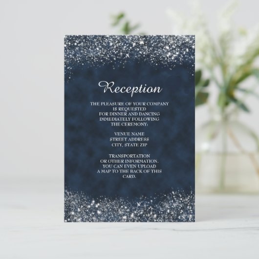 Uitnodiging tot ontvangst van marineschepen en wit (Staand voorkant)