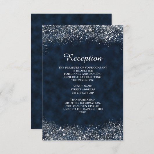 Uitnodiging tot ontvangst van marineschepen en wit (Voorkant / Achterkant)