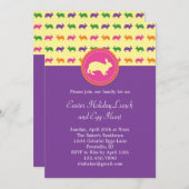 Uitnodiging tot oost-Bunny Rabbit (Voorkant / Achterkant)