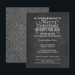 uitnodiging tot opening huis Chalkboard Holiday<br><div class="desc">Vrolijk Kerstfeest en Gelukkig Nieuwjaar Nodig met een traditionele blik.</div>