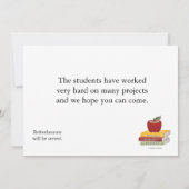 Uitnodiging tot opening van school (Achterkant)