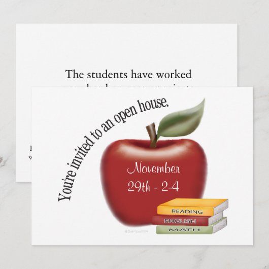 Uitnodiging tot opening van school (Voorkant / Achterkant)