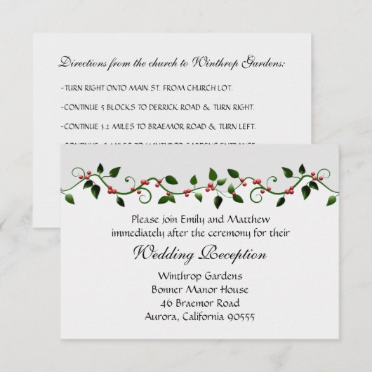 Uitnodiging tot oproeping voor de ontvangst van va (Voorkant / Achterkant)