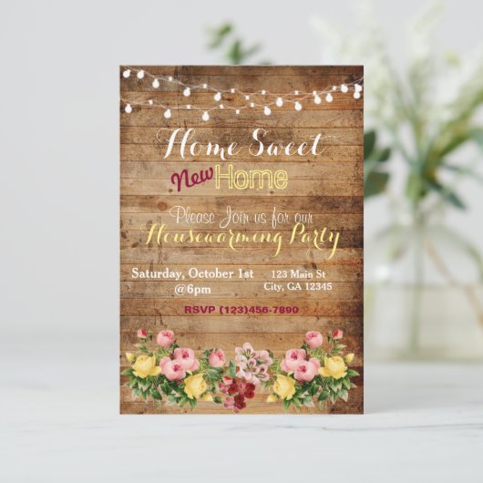 Uitnodiging tot opwarming van de aarde (Staand voorkant)