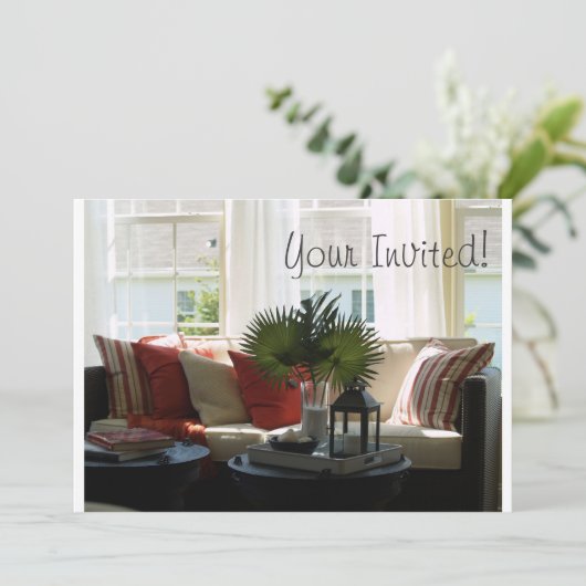 Uitnodiging tot opwarming van de aarde (Staand voorkant)