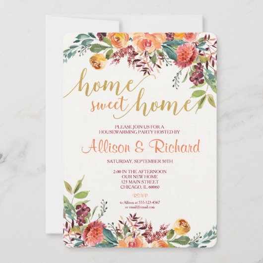 Uitnodiging tot opwarming van de aarde, herfst roe (Voorkant)