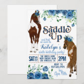 Uitnodiging tot opzadelen van paarden (Voorkant / Achterkant)