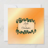 Uitnodiging tot Oranje bruiloft (Achterkant)