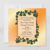 Uitnodiging tot Oranje bruiloft (Voorkant)