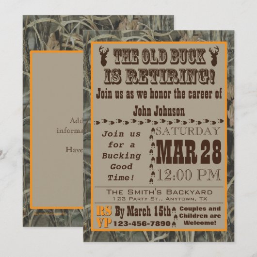 Uitnodiging tot ouderdomsuitoefening voor bejaarde (Voorkant / Achterkant)