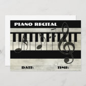 Uitnodiging tot overweging Piano (Voorkant / Achterkant)