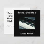 Uitnodiging tot overweging Piano (Voorkant / Achterkant)