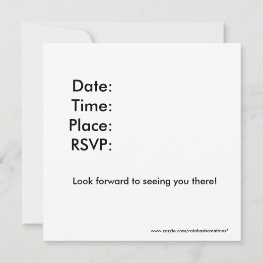 Uitnodiging tot overweging Piano (Achterkant)