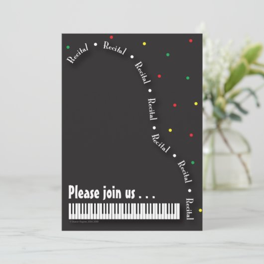 Uitnodiging tot overweging Piano (Staand voorkant)