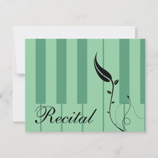 Uitnodiging tot overweging Piano (Voorkant)