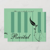 Uitnodiging tot overweging Piano (Voorkant / Achterkant)