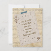 Uitnodiging tot overweging Piano (Voorkant)