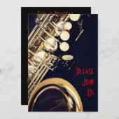 Uitnodiging tot overweging saxofone (Voorkant / Achterkant)