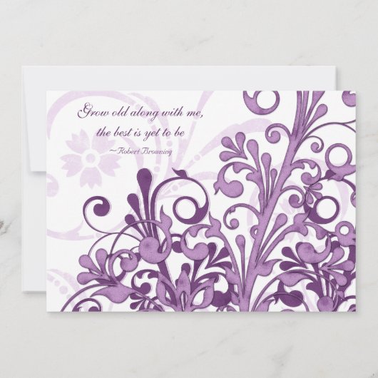 Uitnodiging tot Paars en blanken (Achterkant)