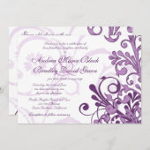 Uitnodiging tot Paars en blanken (Voorkant / Achterkant)