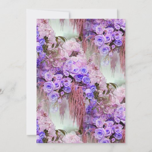 Uitnodiging tot Paars Roos (Achterkant)