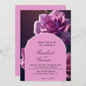 Uitnodiging tot Paars Roos (Voorkant / Achterkant)