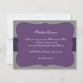 Uitnodiging tot Paarse Chevron - invoegen (Voorkant)