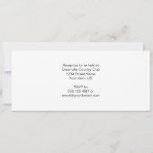 Uitnodiging tot Paarse en witte bruiloft (Achterkant)