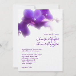 Uitnodiging tot Paarse Orchid Wedding