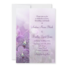 Uitnodiging tot Paarse Orchid Wedding