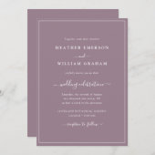 Uitnodiging tot Paarse weddenschappen (Voorkant / Achterkant)